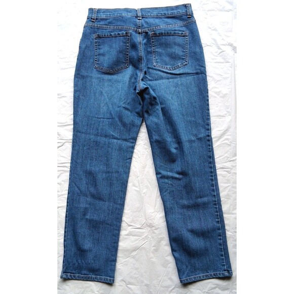 Gloria Vanderbilt Sz 10 Womens Blue Jeans Pocket Denim Button Zip Adult Amanda - Picture 2 of 9